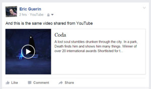 YouTube share to Facebook
